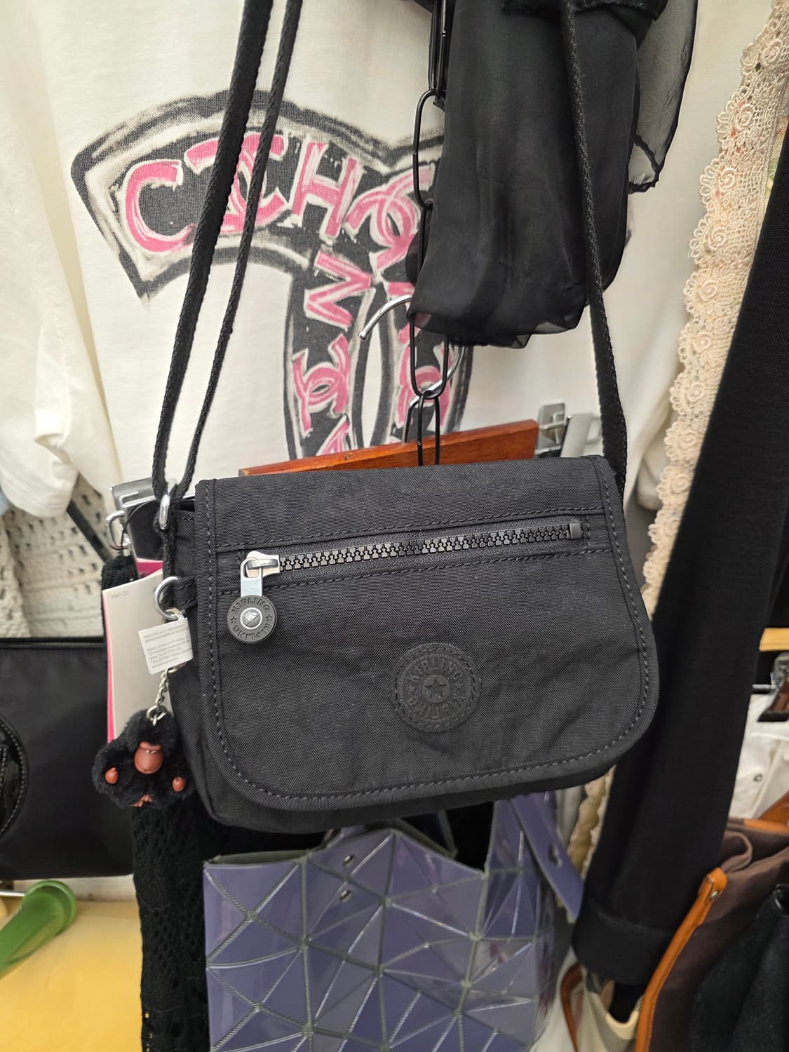 새상품)키플링 미니 크로스백 블랙 상품이미지2