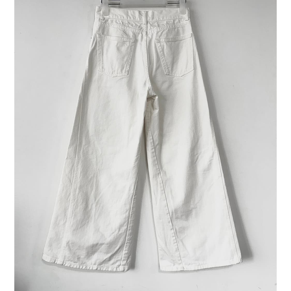 PORTS 1961 화이트 와이드 데님 진 (26) 상품이미지4