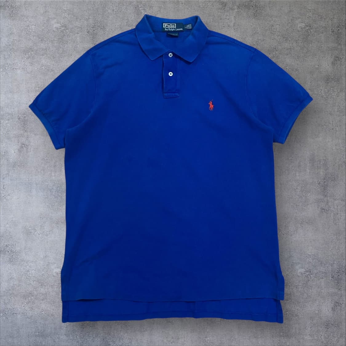 폴로 랄프로렌 스몰 포니 로고 블루 카라 반팔티 상품이미지1