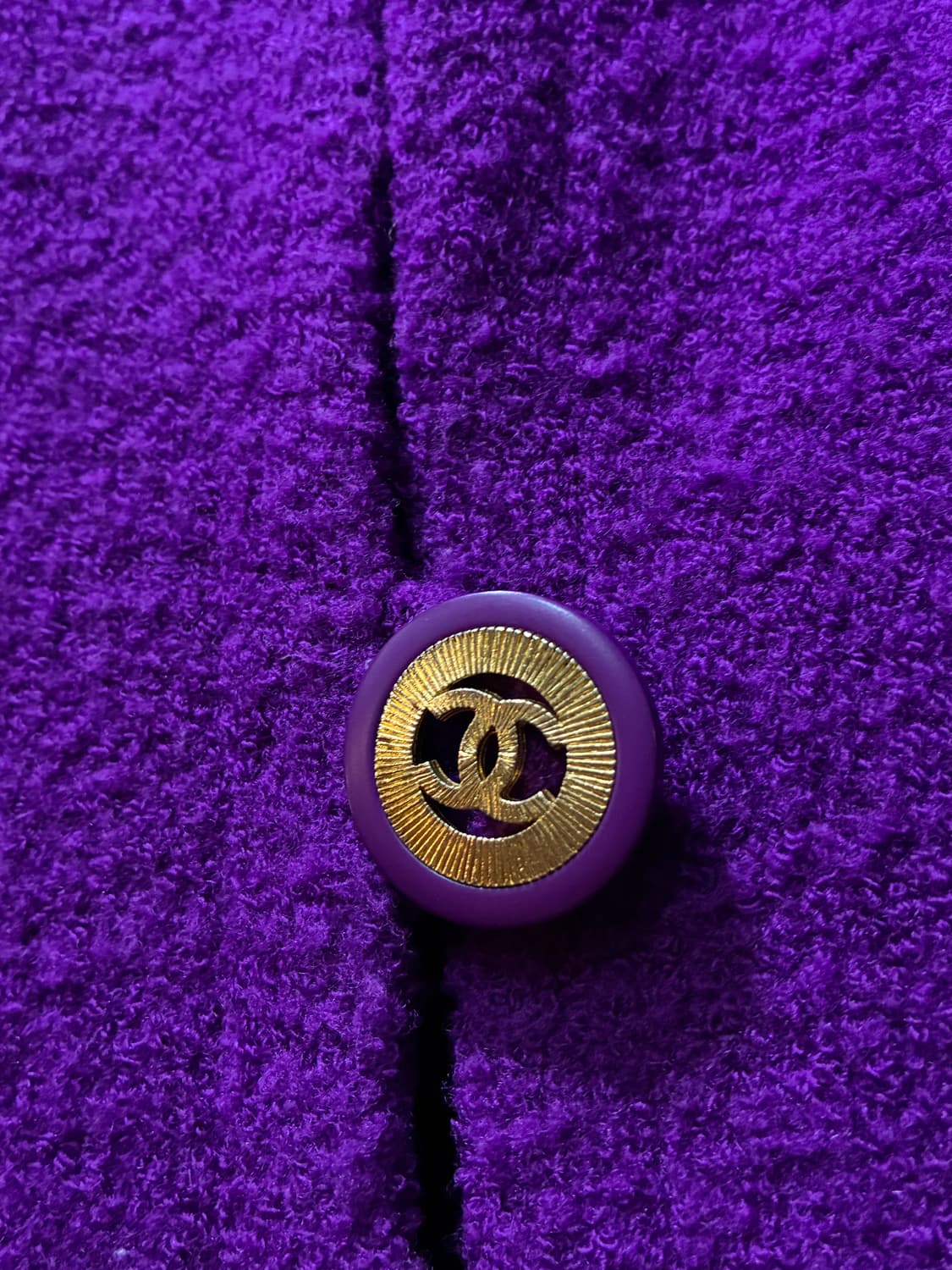 00s CHANEL 빈티지 샤넬 퍼플 트위드 자켓 상품이미지3