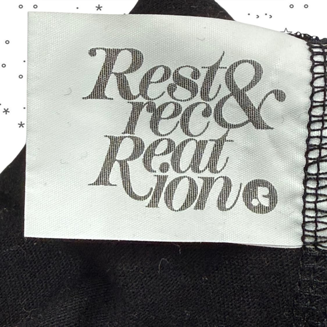 F Rest Recreation 레스트앤레크레이션 반팔 블랙 상품이미지4