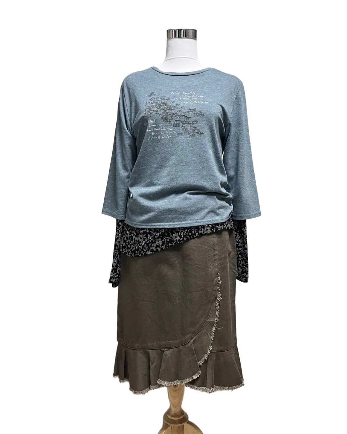 Fringe low-rise skirt 상품이미지6