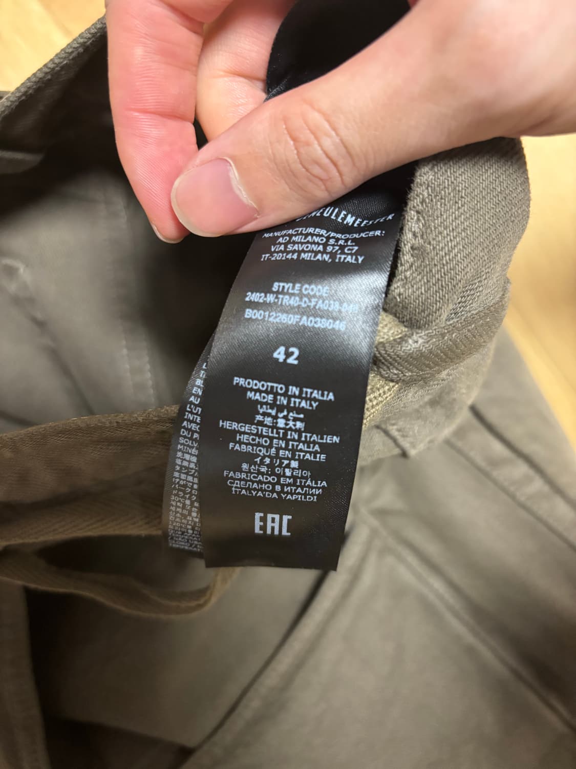 (42)ann demeulemeester polly baggy jeans 상품이미지4