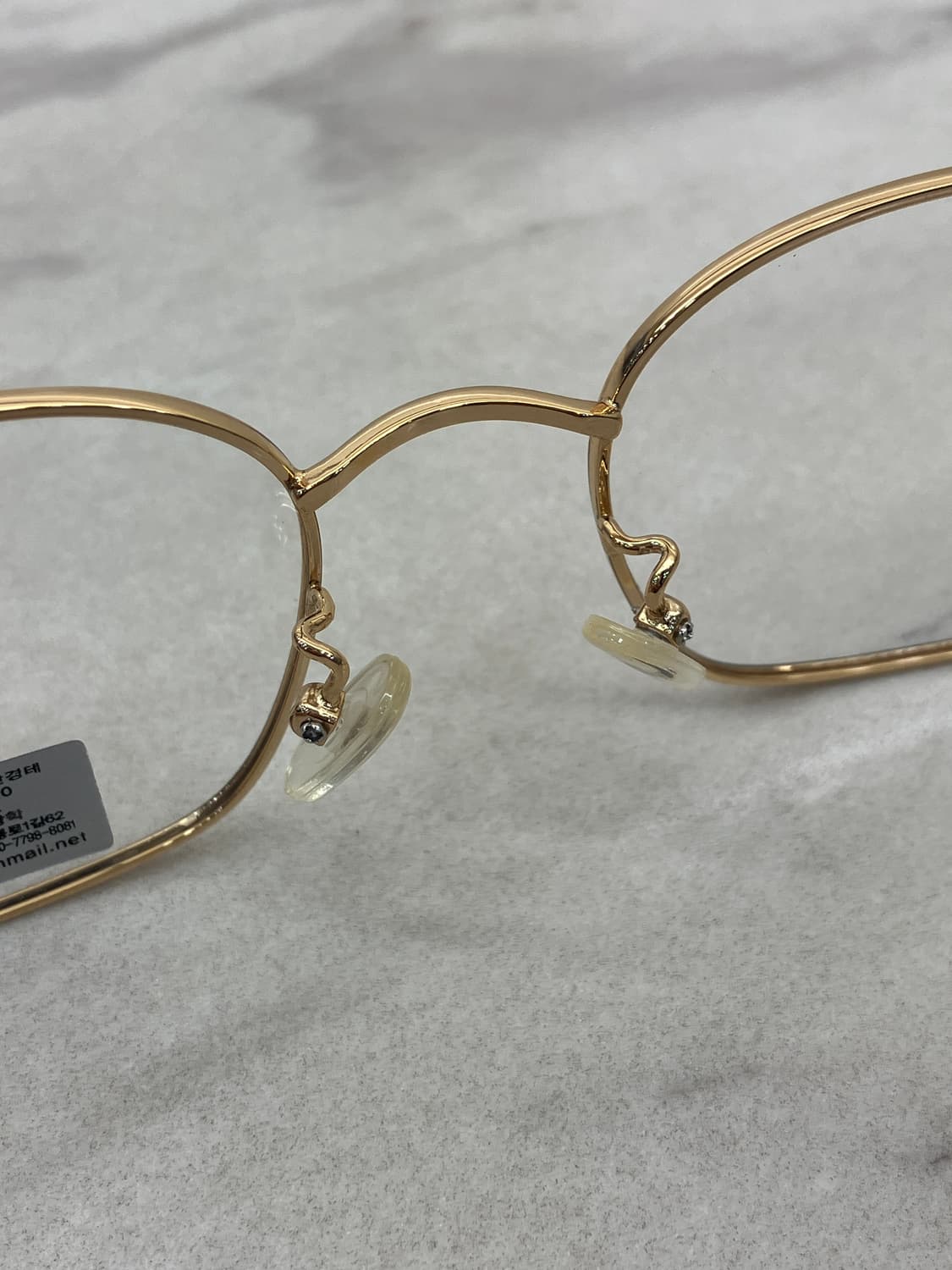 에스쁘아 Espoir 골드 블랙 소프트 스퀘어 메탈테 안경 상품이미지4