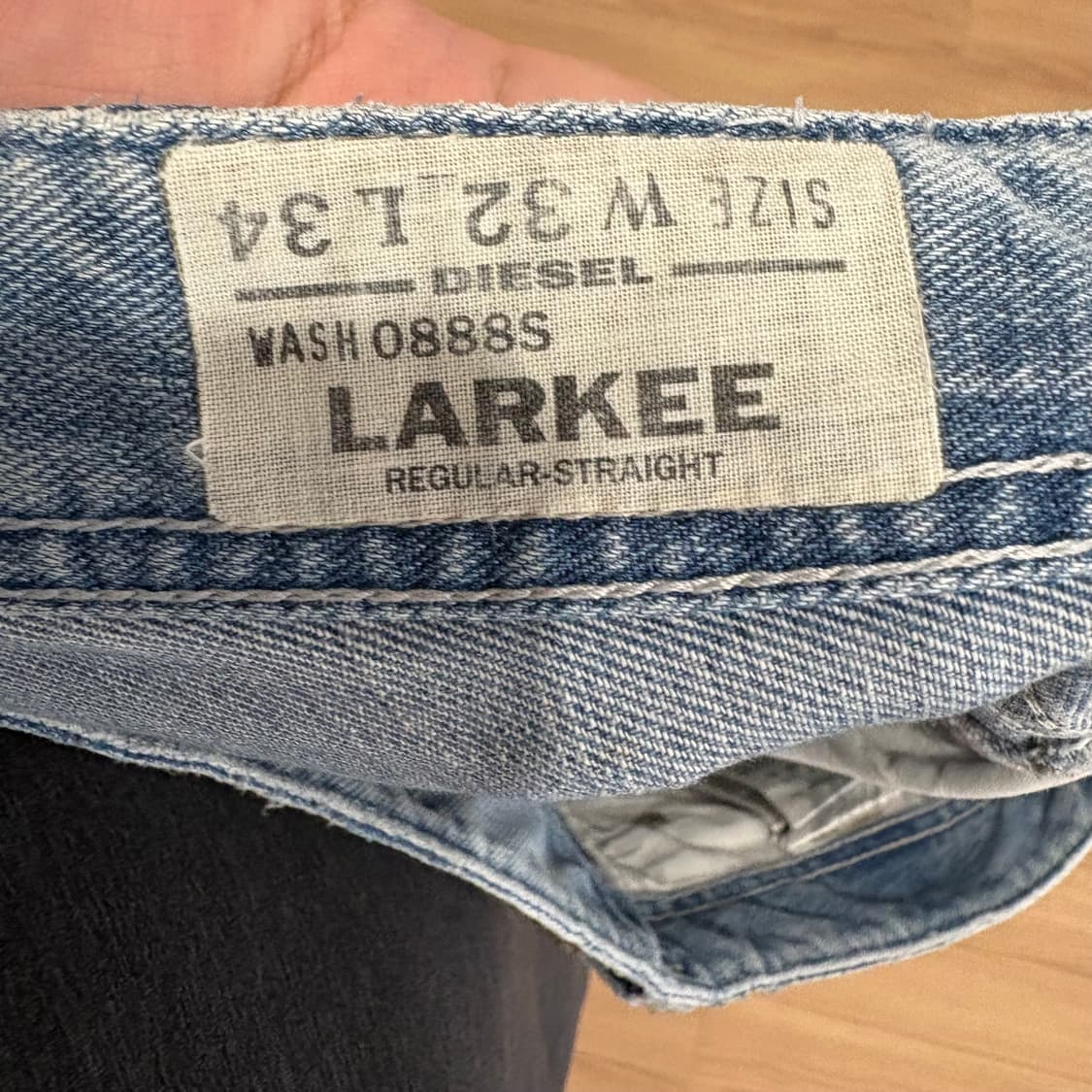 디젤 LARKEE 워싱 데님 청바지 W32L34 상품이미지8