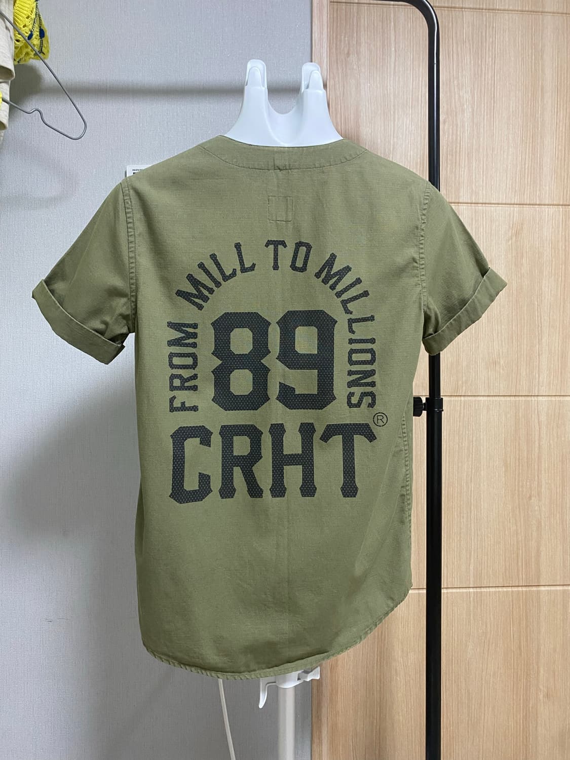 칼하트 반팔 셔츠 카키 XS 상품이미지1