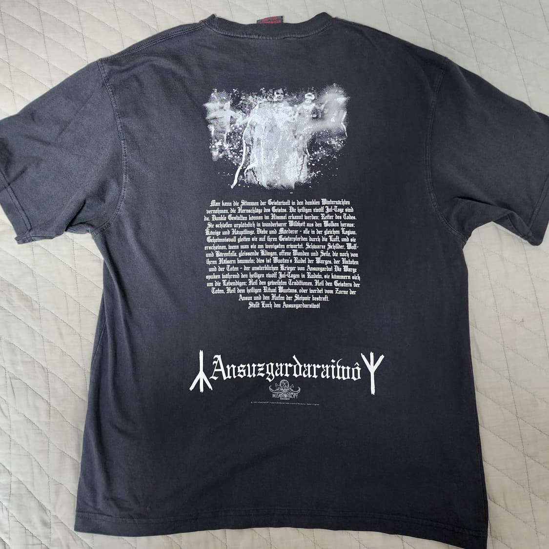[XL] 90s 버줌 Burzum Hlidksjalf 빈티지 밴드티 상품이미지6