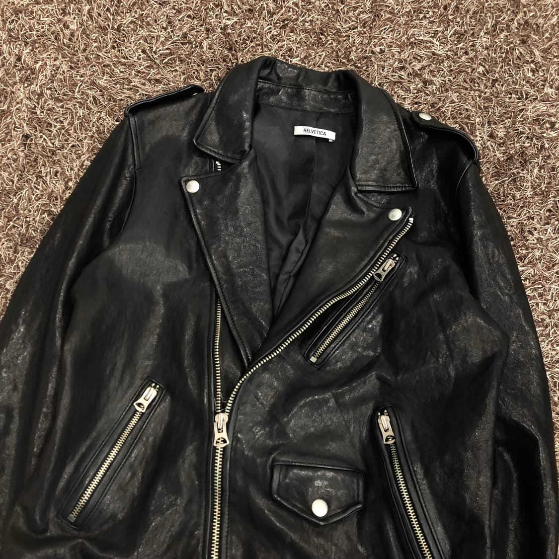 헬베티카 램스킨 양가죽 라이더 레더 가죽 바이커 자켓 상품이미지2