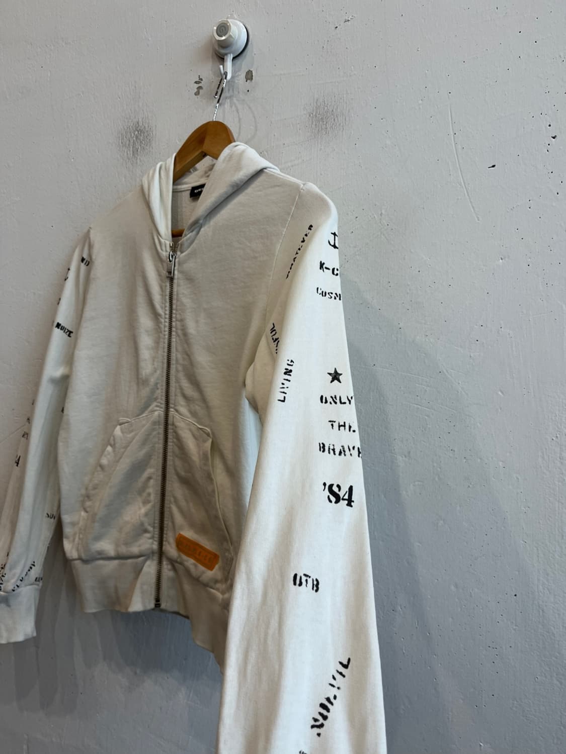 DIESEL 디젤 레터링 후드집업 우먼즈 상품이미지3