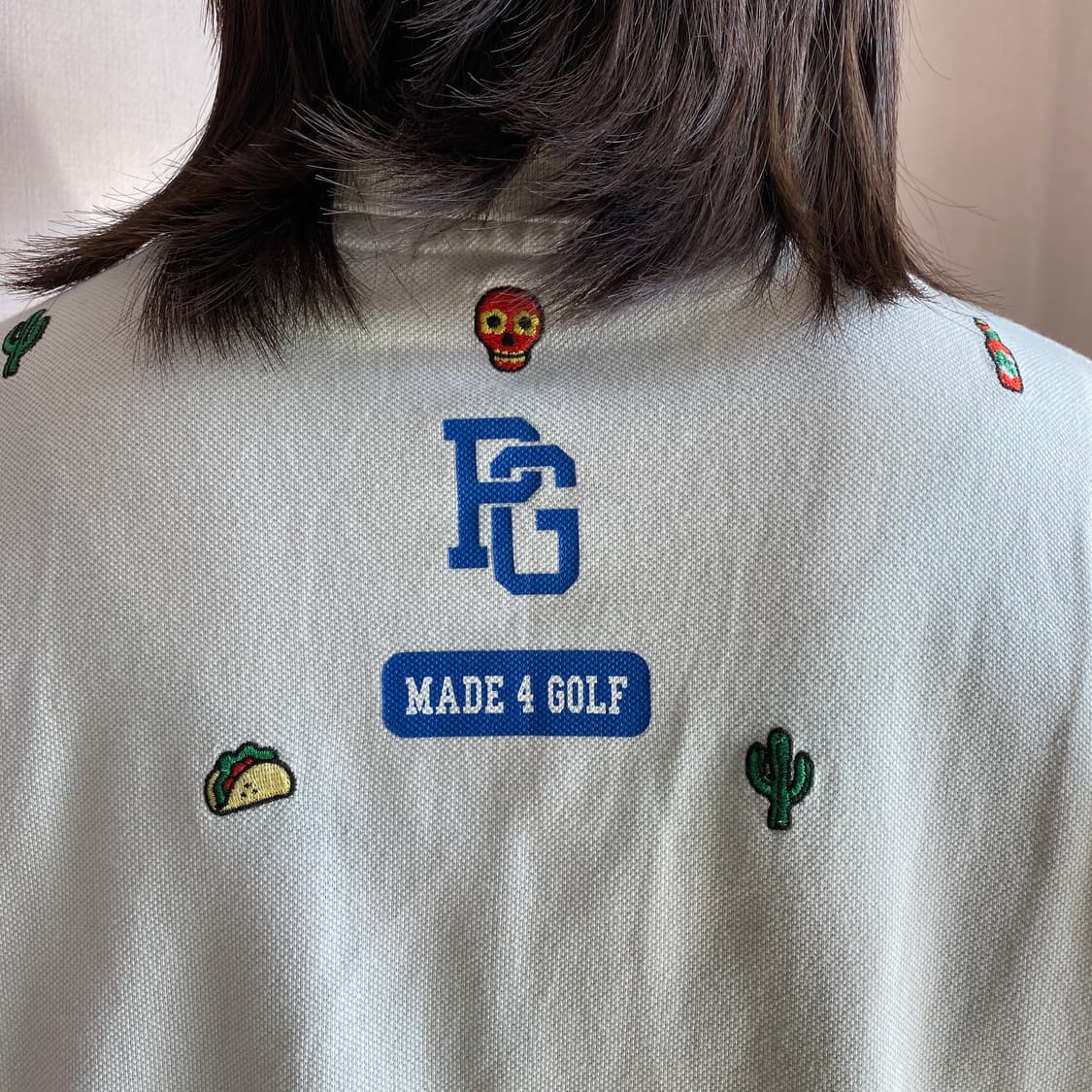 🌮 [Pearly Gates] 위트 자수 화이트 피케 셔츠 상품이미지6