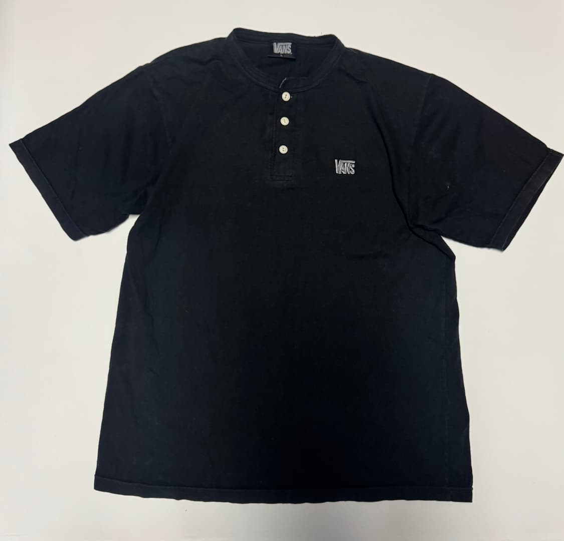 희귀!! 반스 vans 올드스쿨 반집업 헨리넥 반팔 티셔츠 M ~ L 상품이미지1