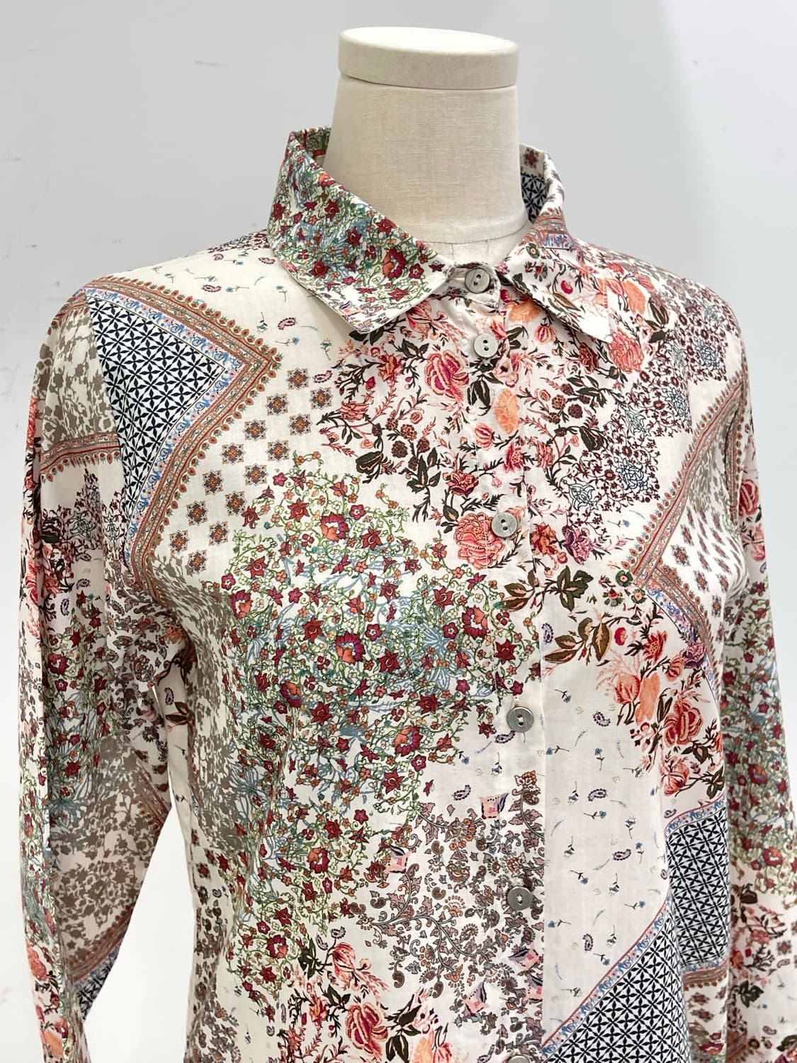 가이거 패치워크 롱 남방 상품이미지5