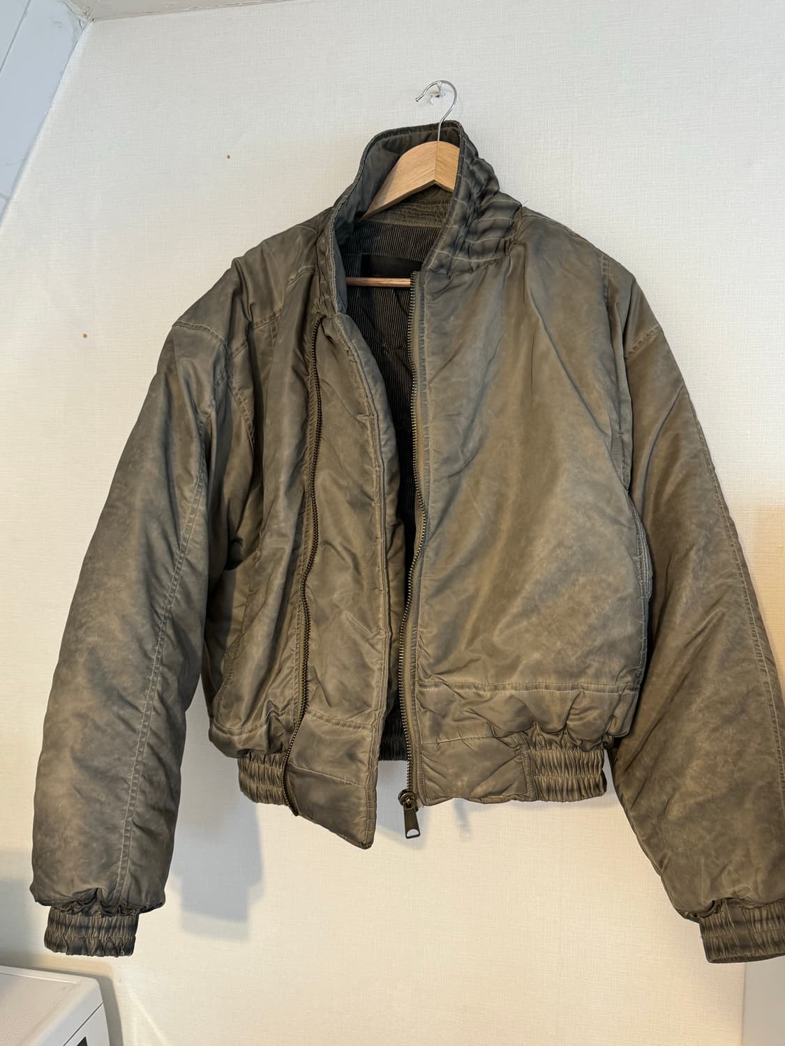 Asymmetrical Zip Bomber Jacket  상품이미지4