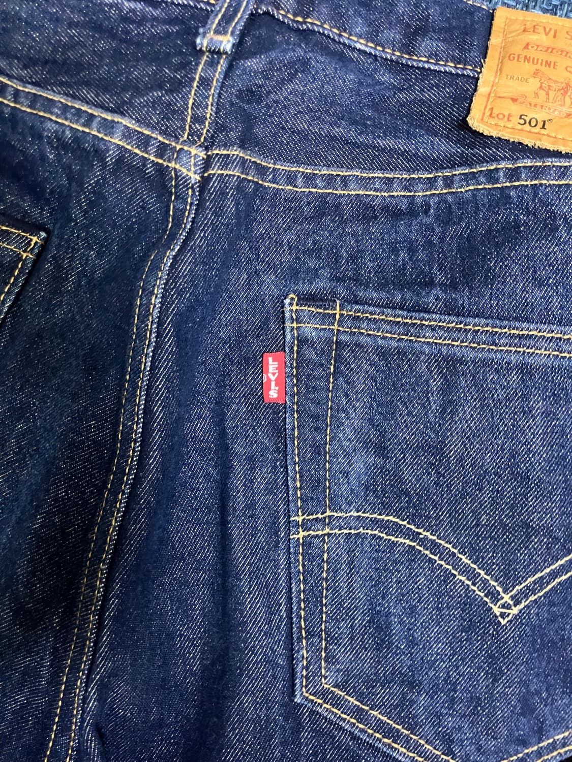 리바이스 프리미엄 501 셀비지 데님 W32 L34 상품이미지6