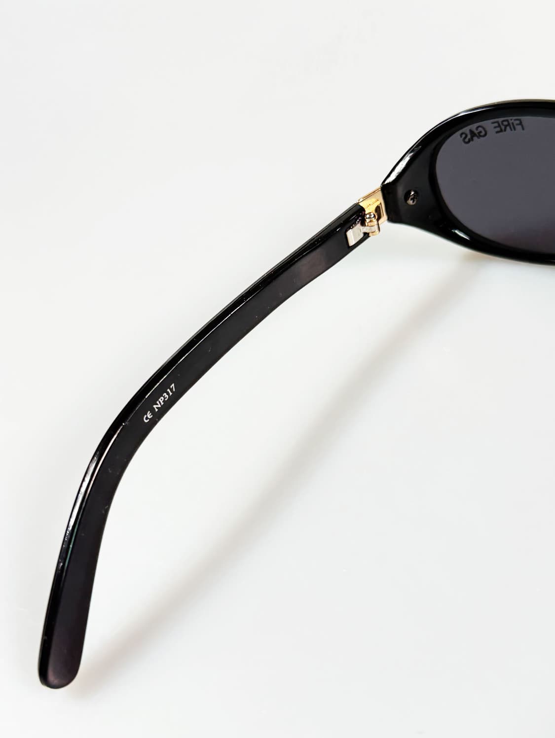 90s FIRE GAS 블랙 오벌 프레임 빈티지 선글라스 상품이미지7