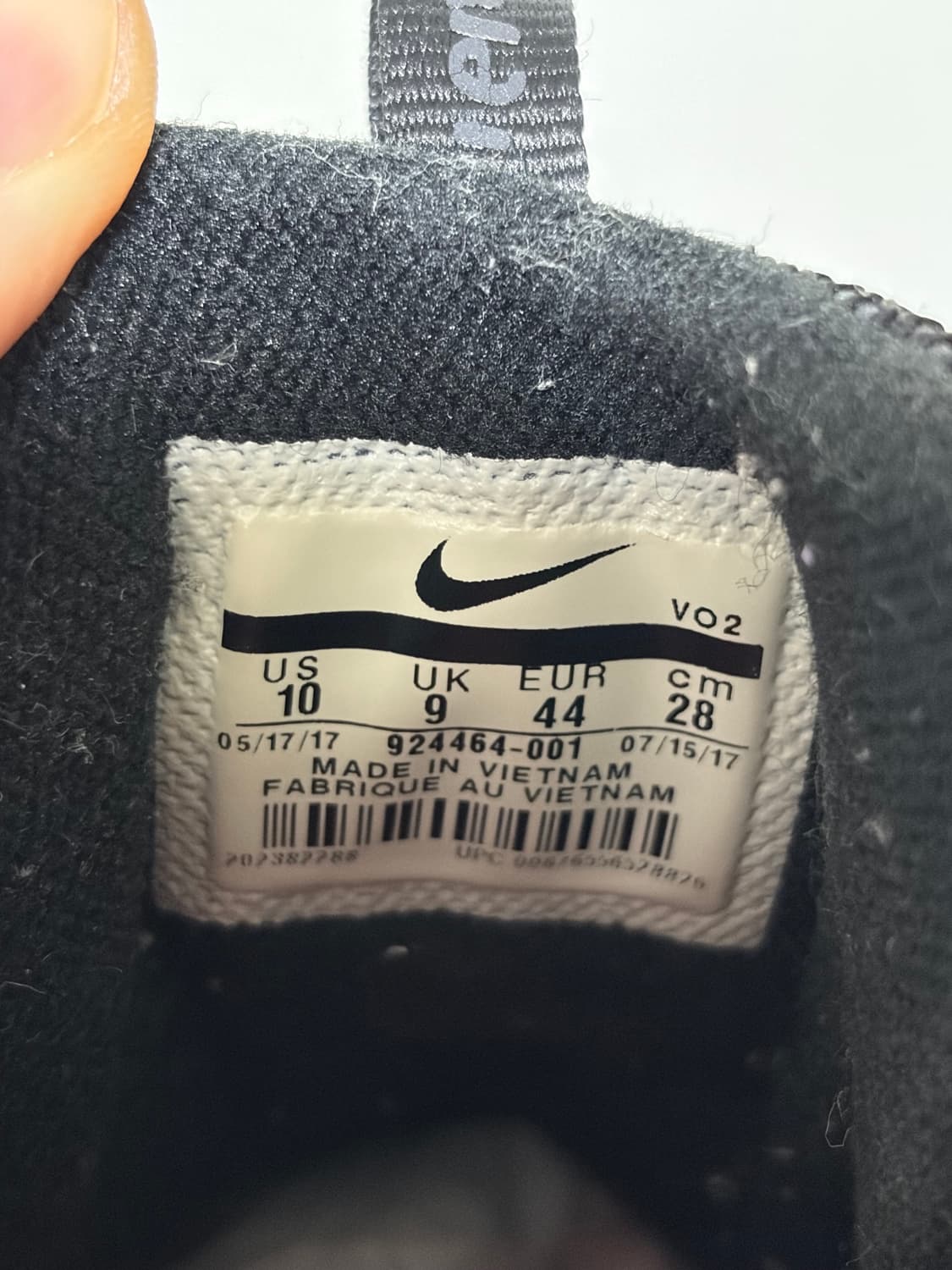 [280] 나이키x슈프림 에어 휴마라 블랙 상품이미지10