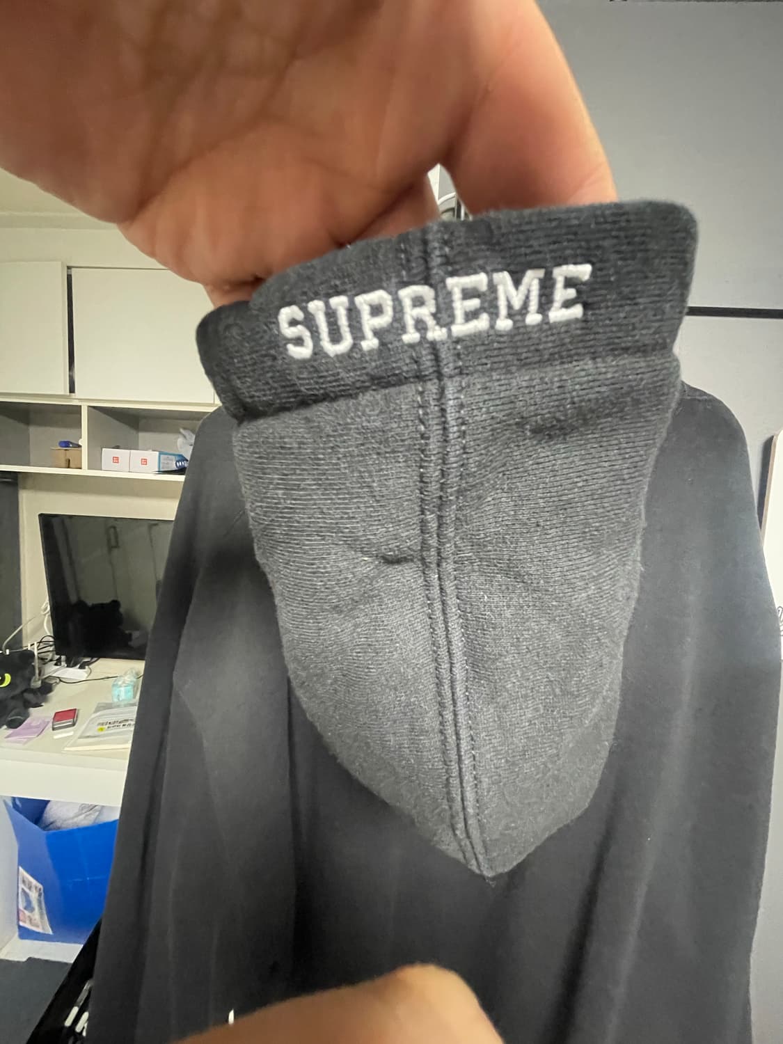 슈프림 $ 후드 블랙 XXL 상품이미지2