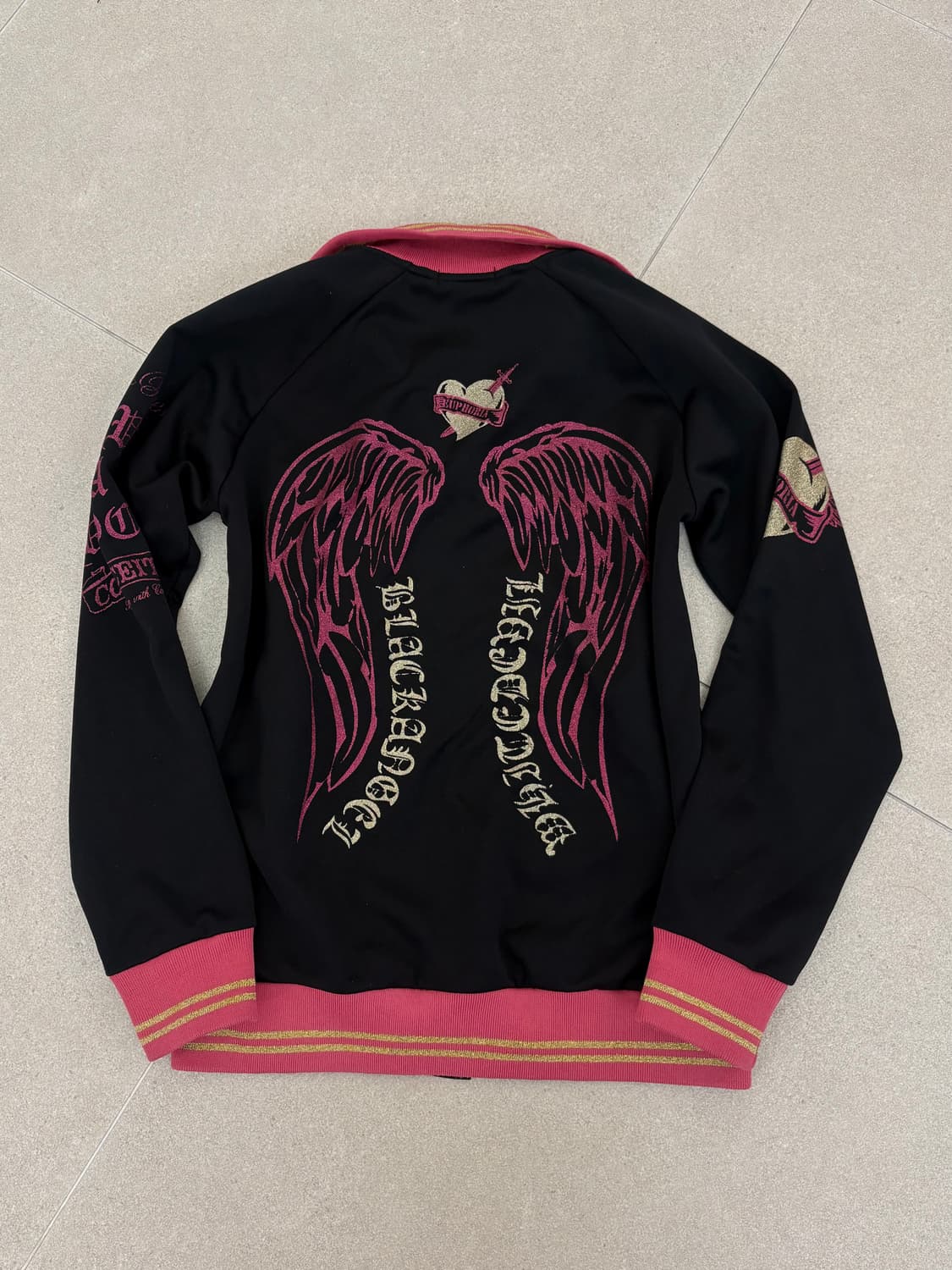 블랙 글리터 윙 져지 상품이미지1