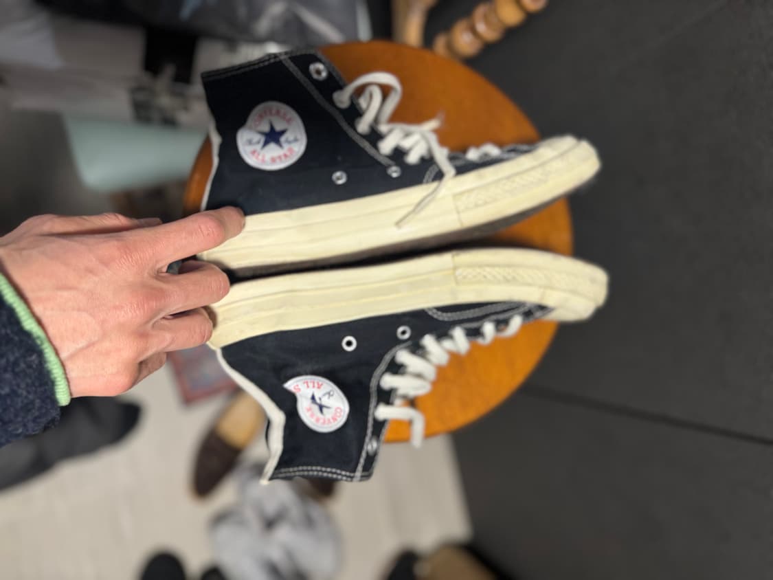 꼼데가르송 컨버스 하이 us9 상품이미지4