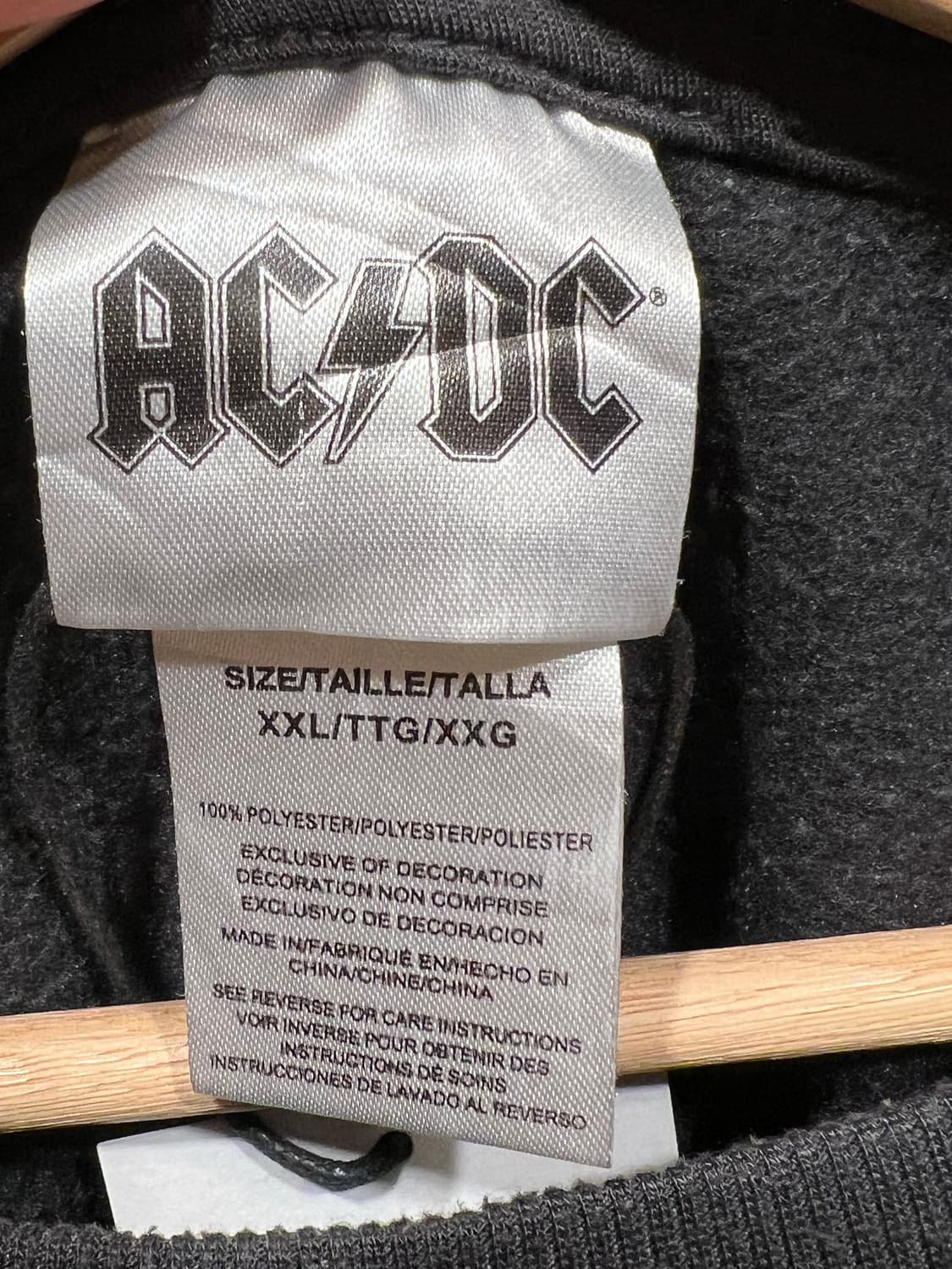 AC/DC 블로우업유어비디오 맨투맨 블랙 상품이미지7