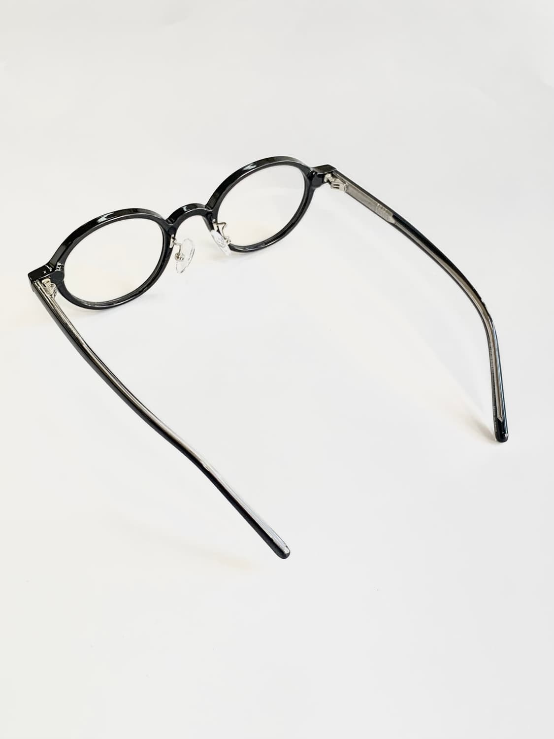 오벌 온테 블랙  코받침있는 뿔테 328 상품이미지4