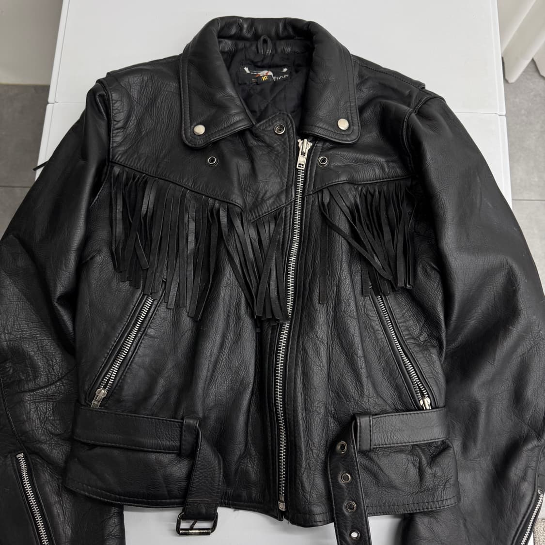 빈티지 레더 자켓 상품이미지2