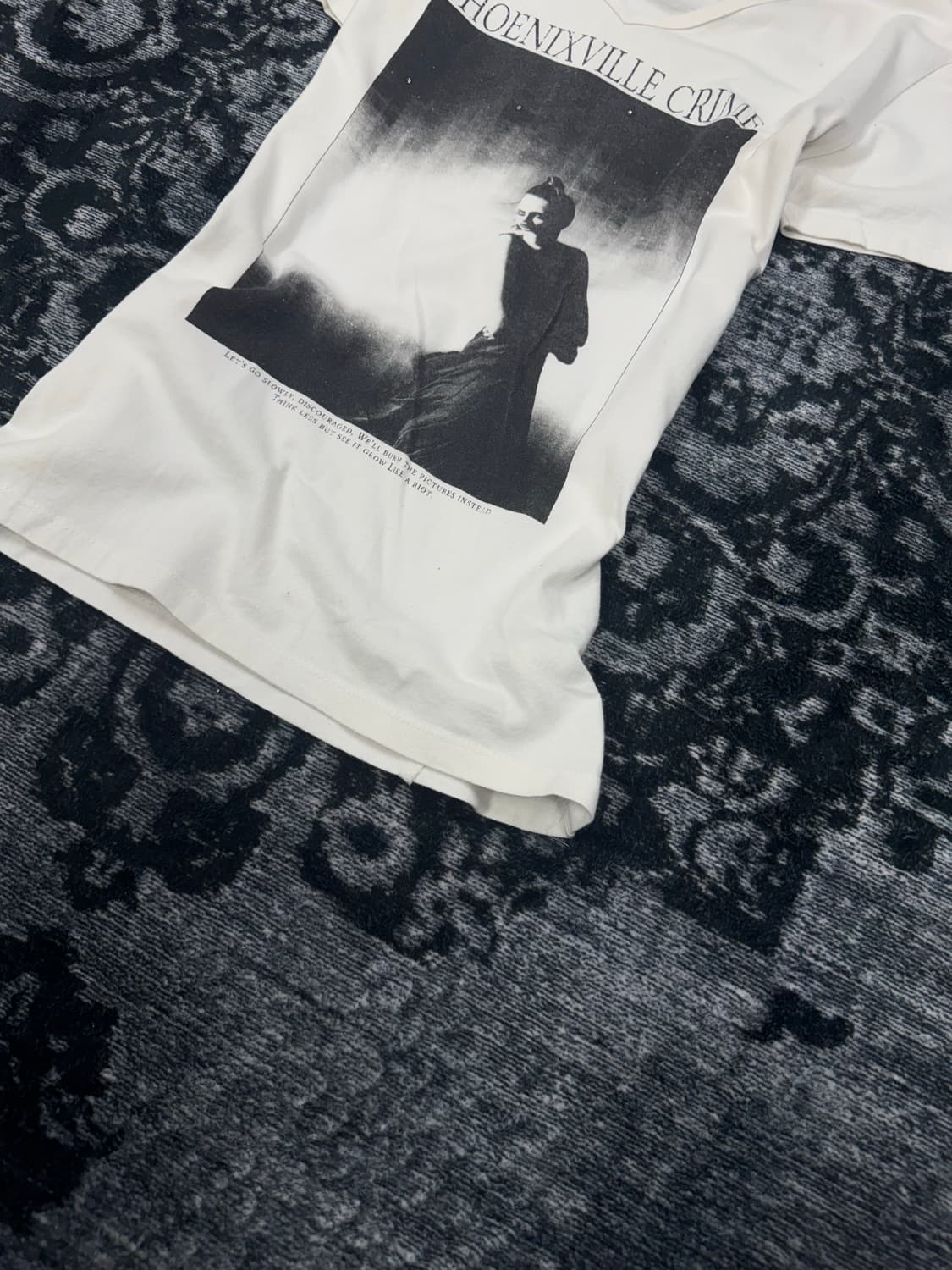 Fuga white lettering printing top 상품이미지5