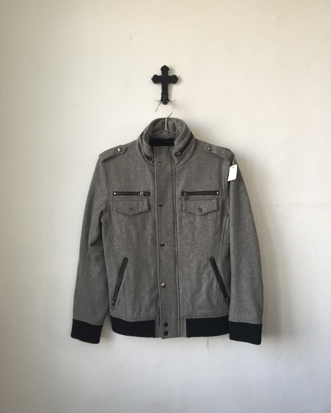 High neck woolen jacket 상품이미지2