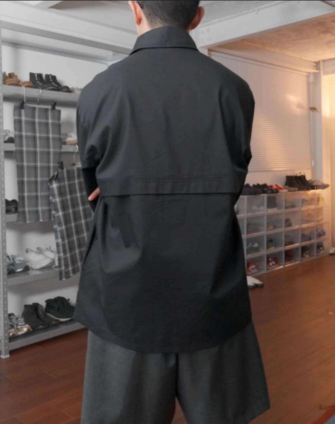 유니클로 U 유메르 유틸리티 셔츠 블랙 M 상품이미지3