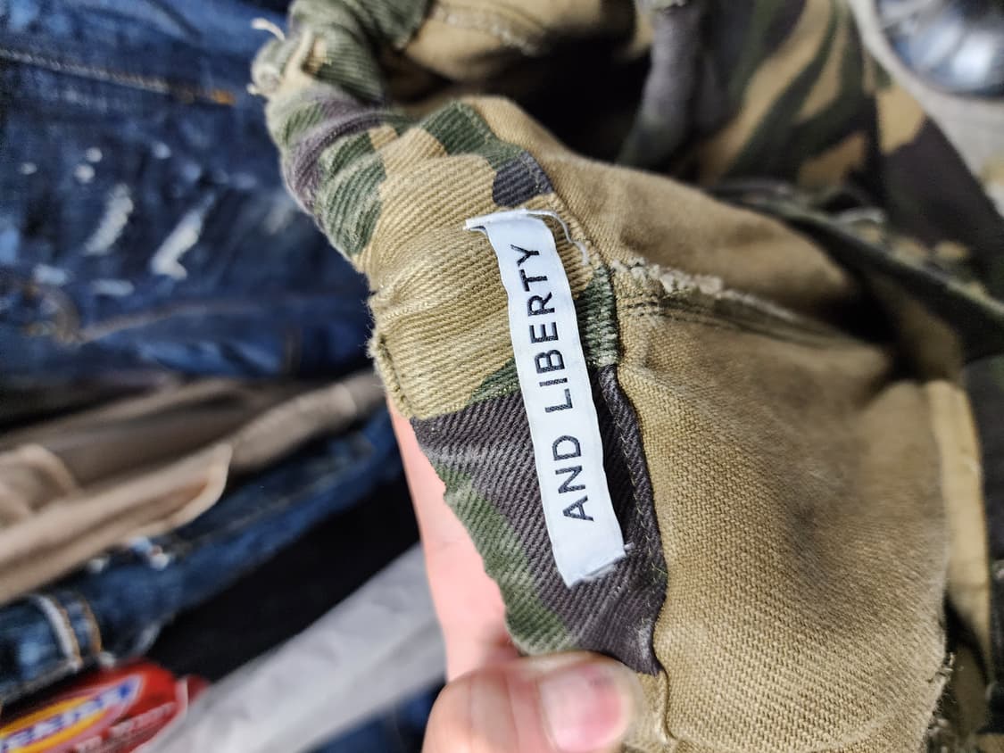 카모플라쥬 밀리터리 헤비코튼 와이드 카고팬츠  상품이미지6