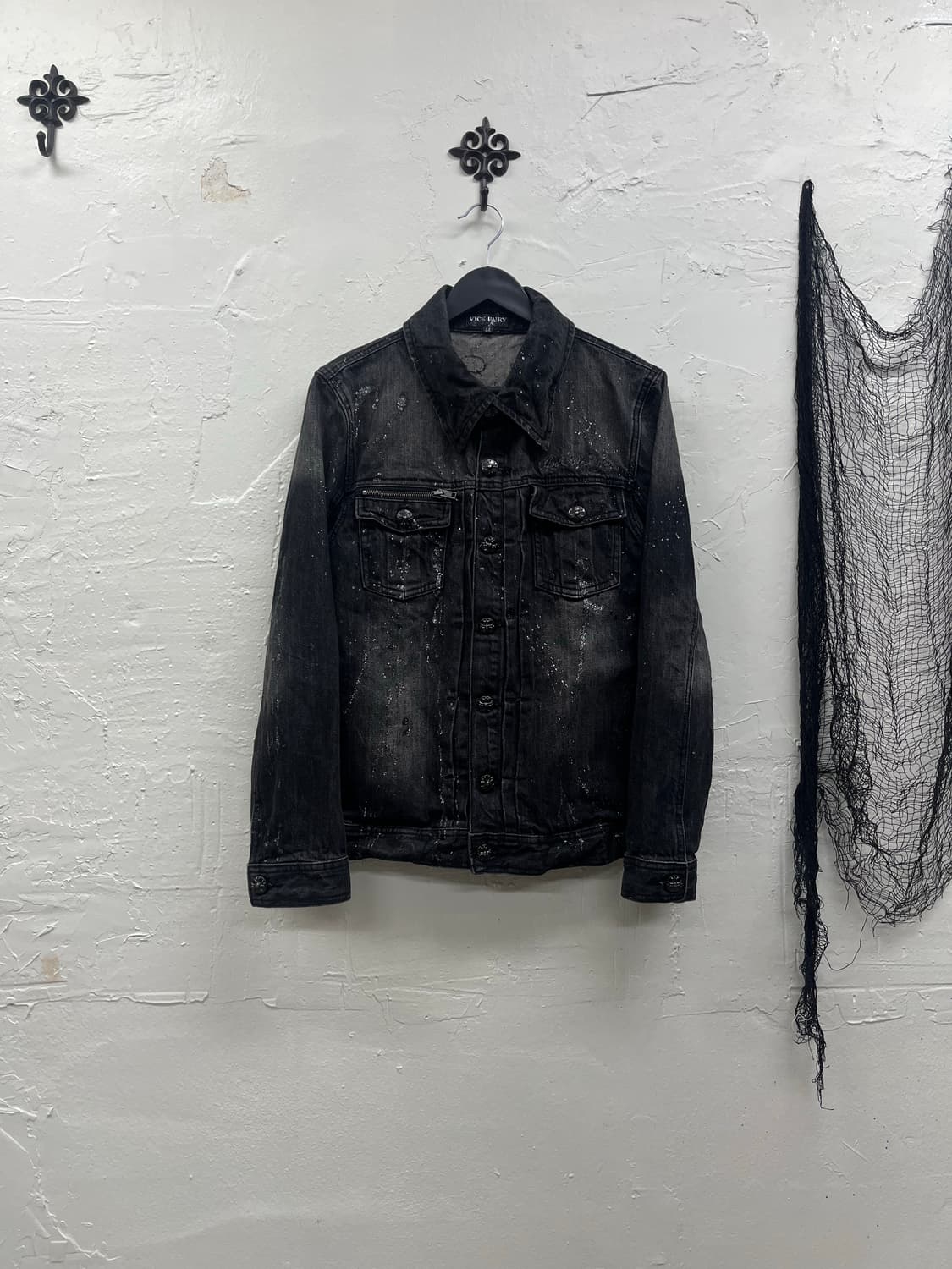 Vice fairy 00s archive lame coating deni 상품이미지2