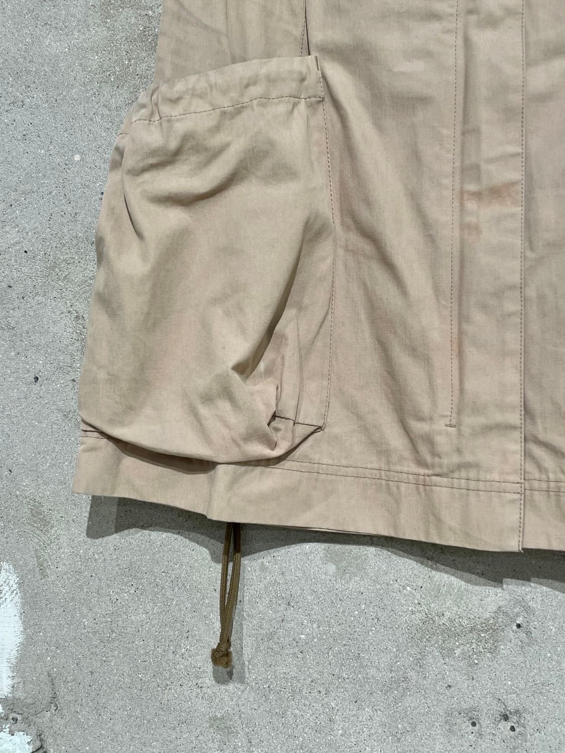 프라다 베이지 히든 지퍼 카고 코튼 미니스커트 상품이미지4