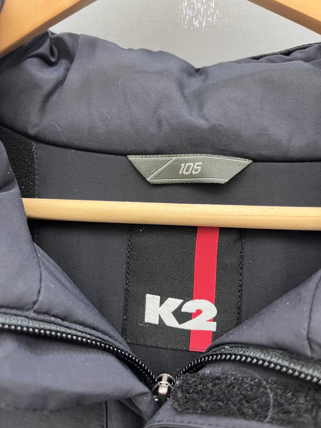 K2 검정색 후드 바람막이 기모 점퍼 상품이미지4