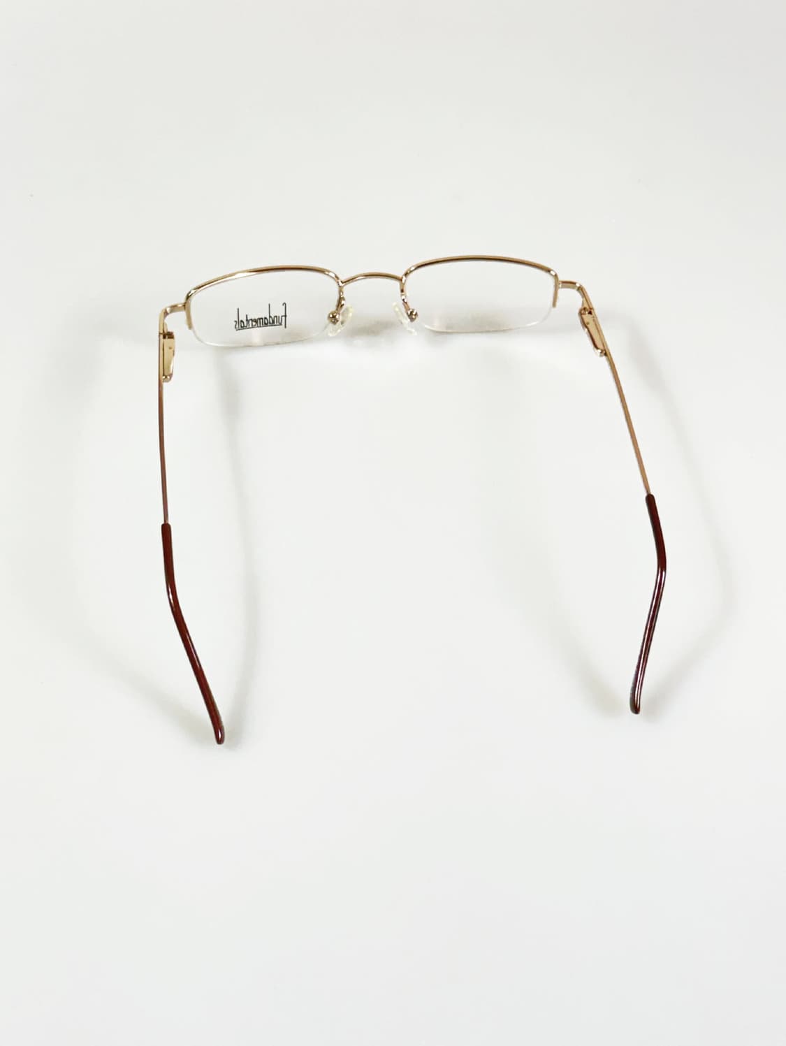 Fundamentals 골드 반무테 스퀘어 메탈 빈티지 안경 상품이미지6