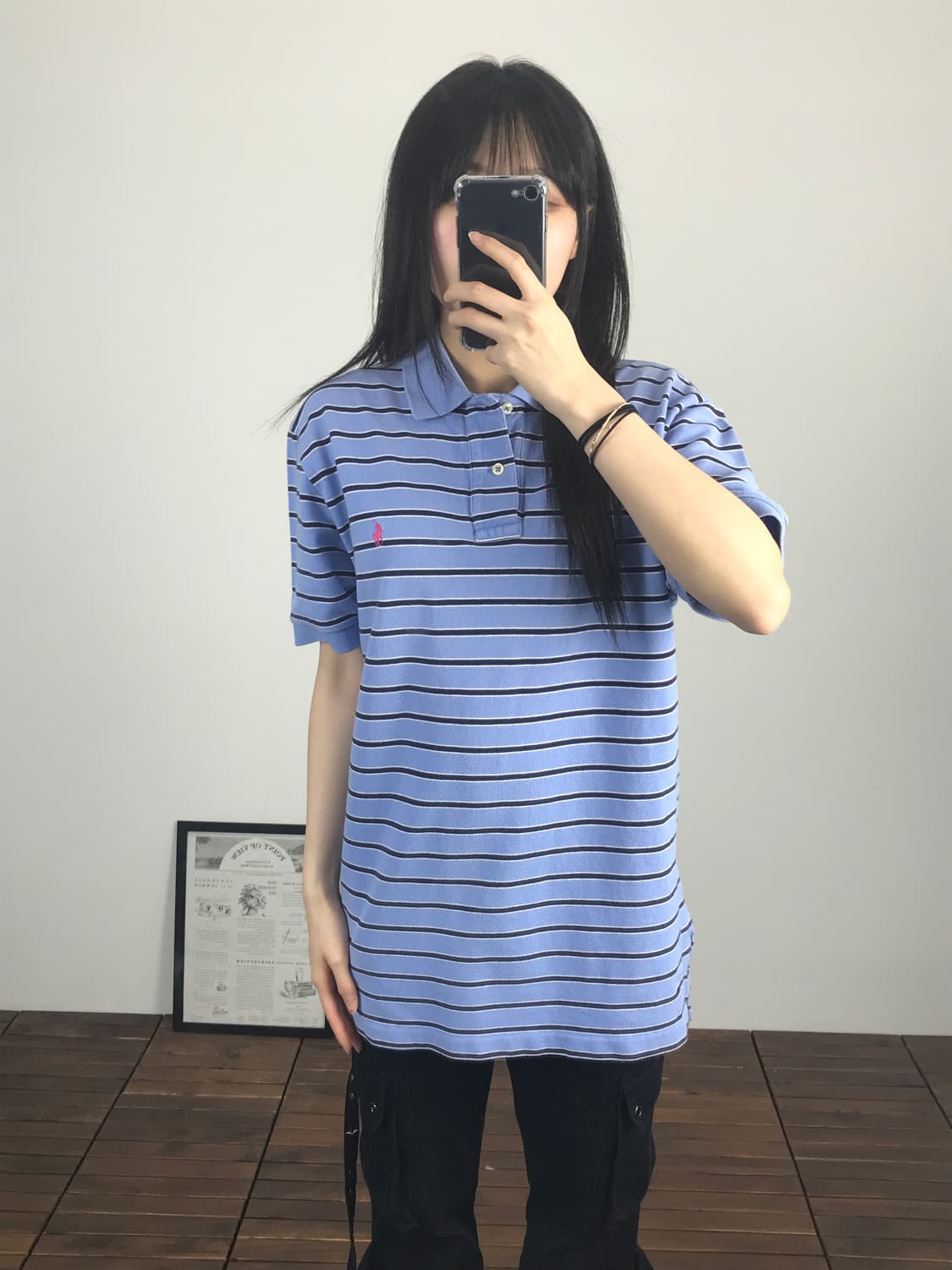 Polo Ralph Lauren Blue Stripe Polo 상품이미지2