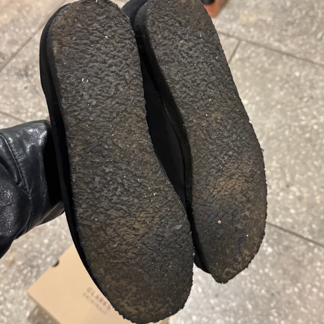 클락스 왈라비 블랙 스웨이드 UK9.5 상품이미지4