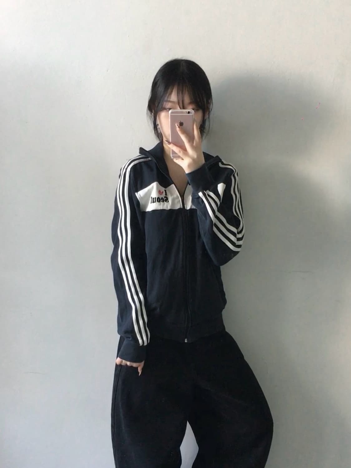 아디다스 배색 코튼집업 상품이미지2