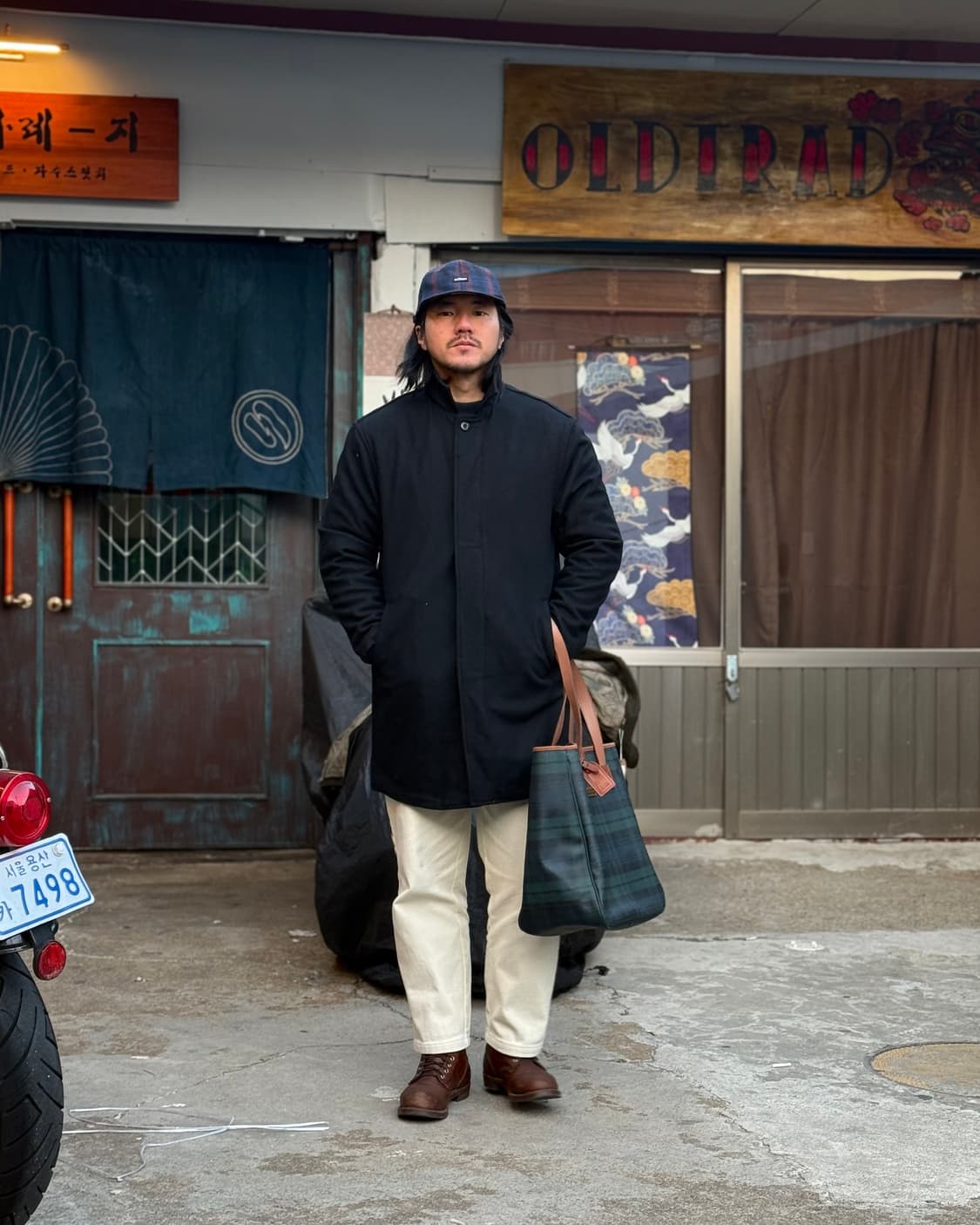 스투시 울 블랜드 싱글코트 M 상품이미지7