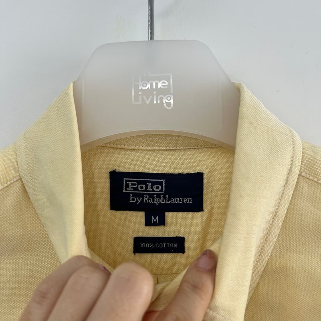폴로 랄프로렌 원포켓 옐로우 코튼 셔츠 남방 상품이미지5