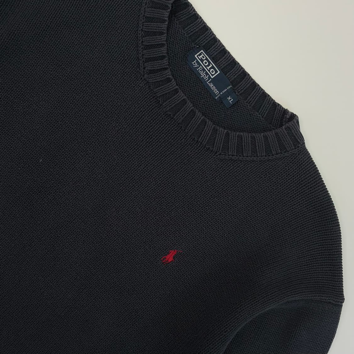Polo  폴로 랄프로렌 자수 코튼 네이비 니트  상품이미지3