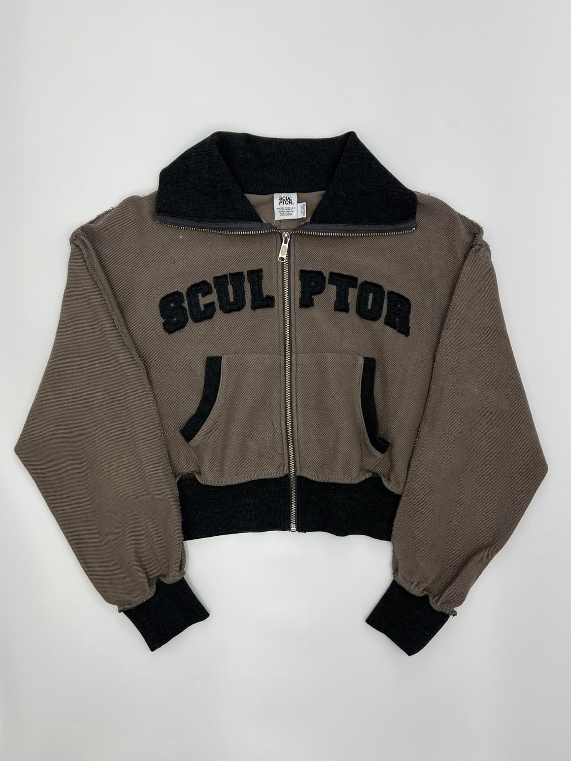 스컬프터 크롭 후드집업 상품이미지1