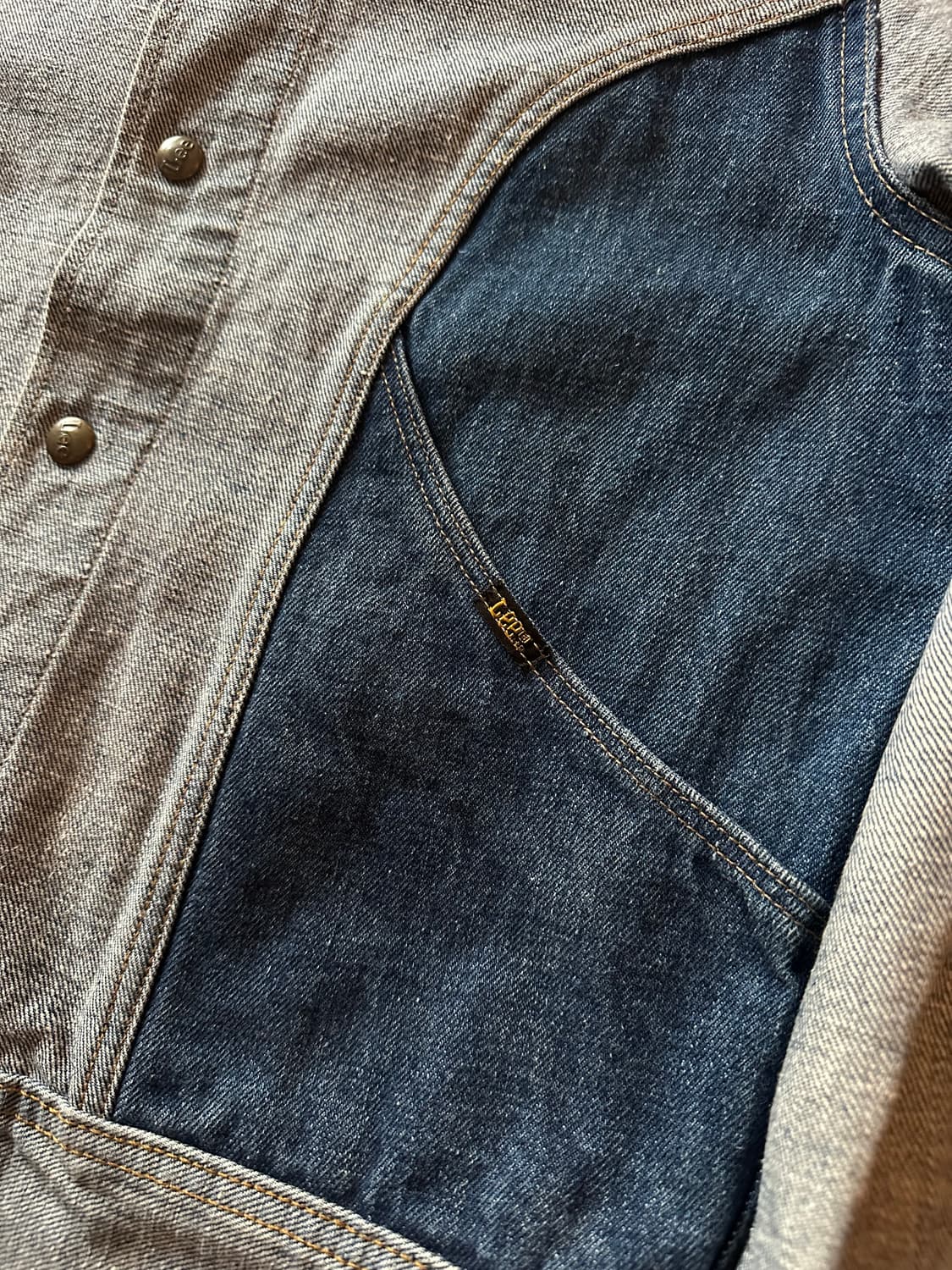 70s USA LEE Reversible Denim Jacket 상품이미지7