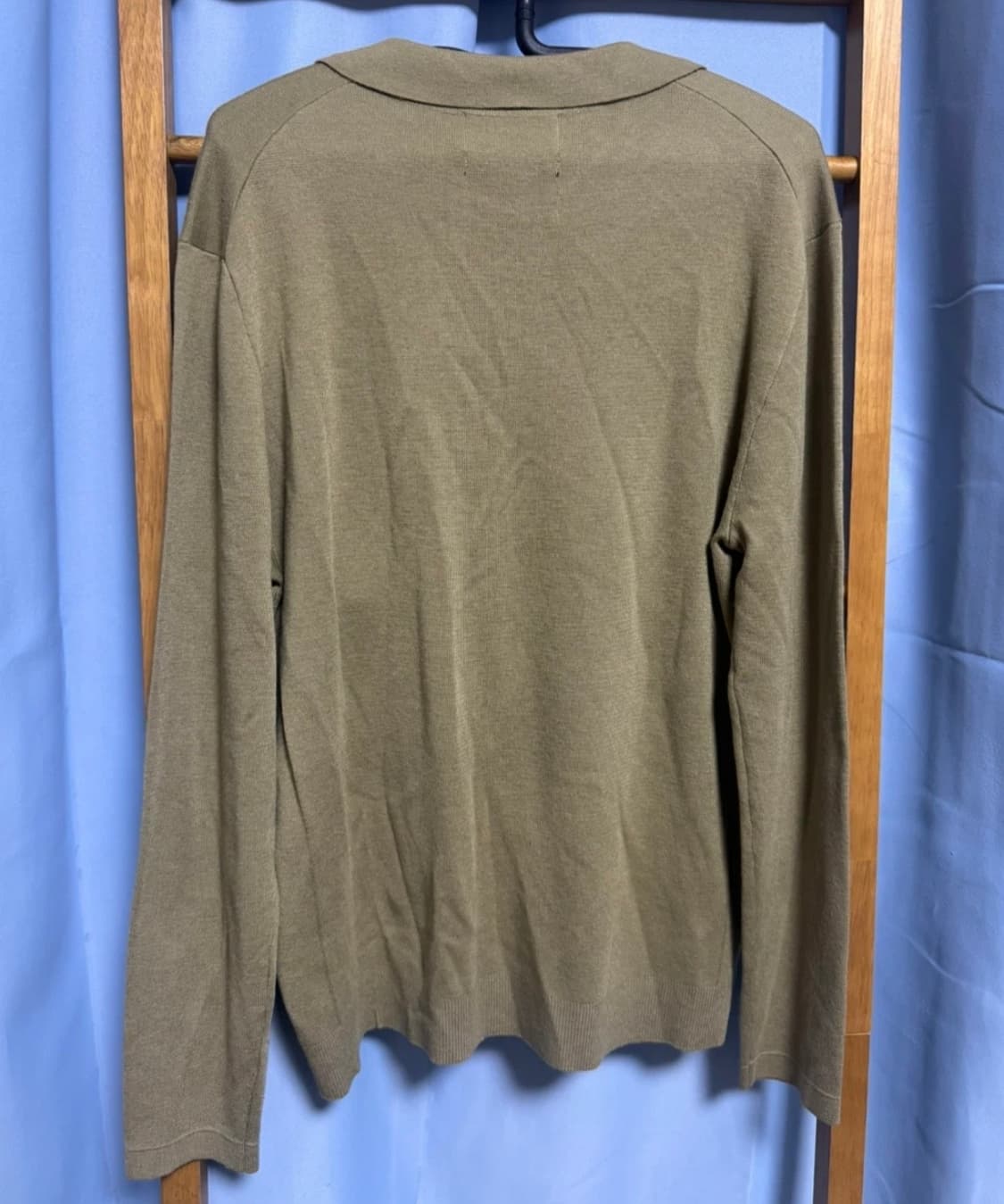 지오지아 캐시미어 소프트 터치 카라 니트 스웨터 100(M) 카키 상품이미지6