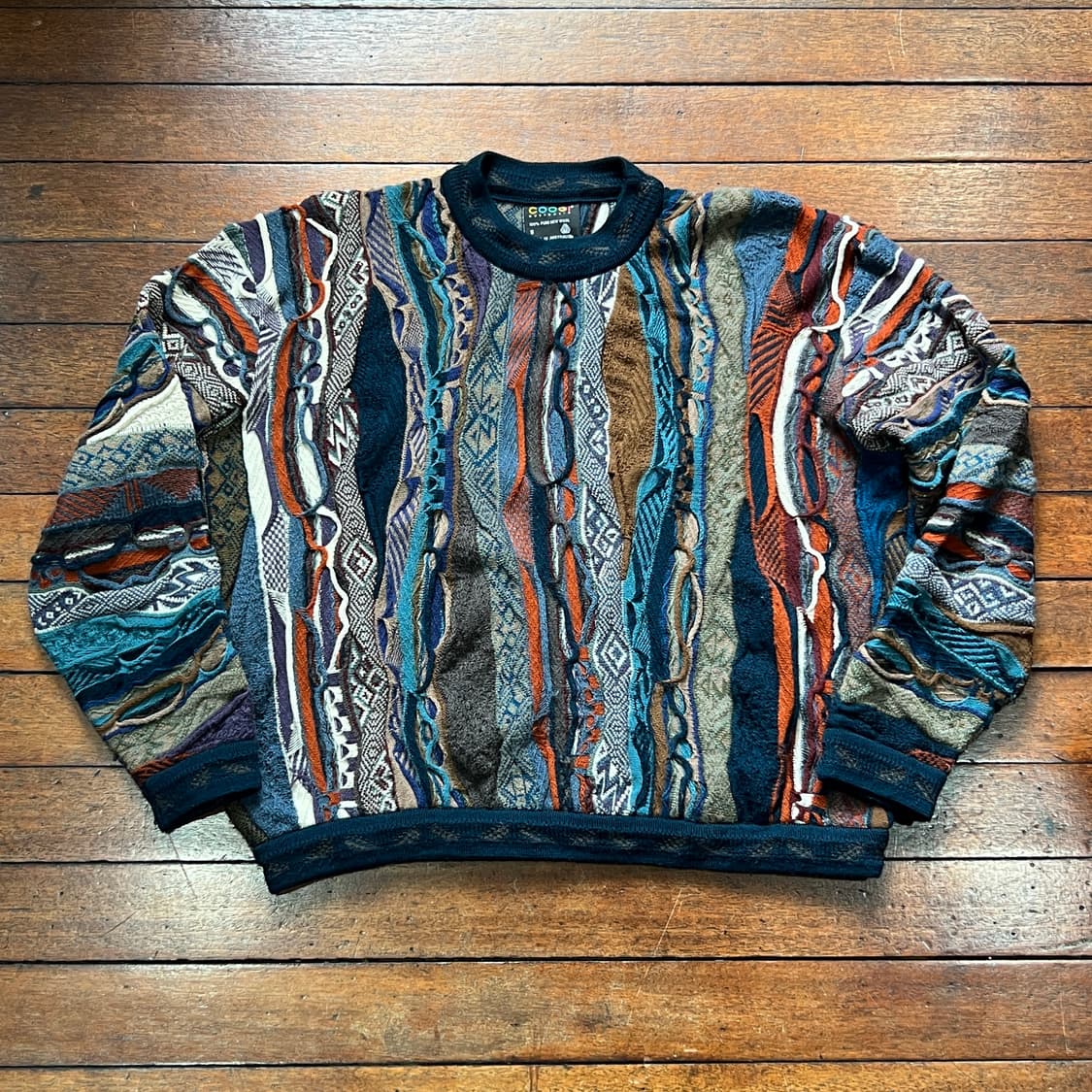 쿠지 케이블 긴팔 케이블 니트 상품이미지1