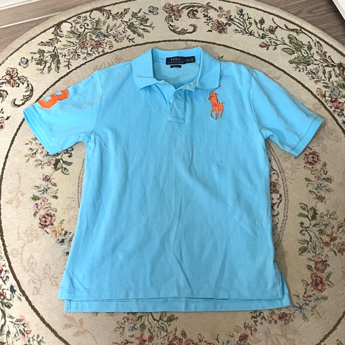 폴로 랄프로렌 빅포니 카라티 하늘색 L(14-16) 상품이미지2