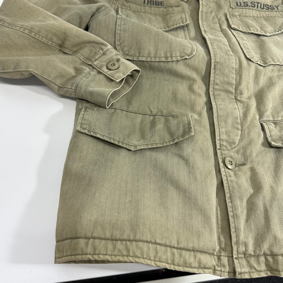 S 95 스투시 MFG 카키 네임택 필드자켓 상품이미지3
