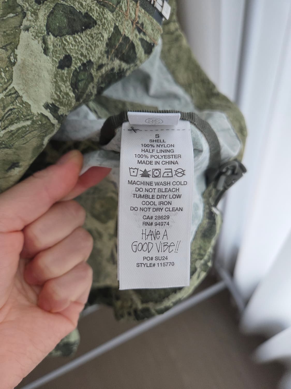 스투시 stussy 후드 밀리터리 윈드브레이커 바람막이 S 상품이미지9