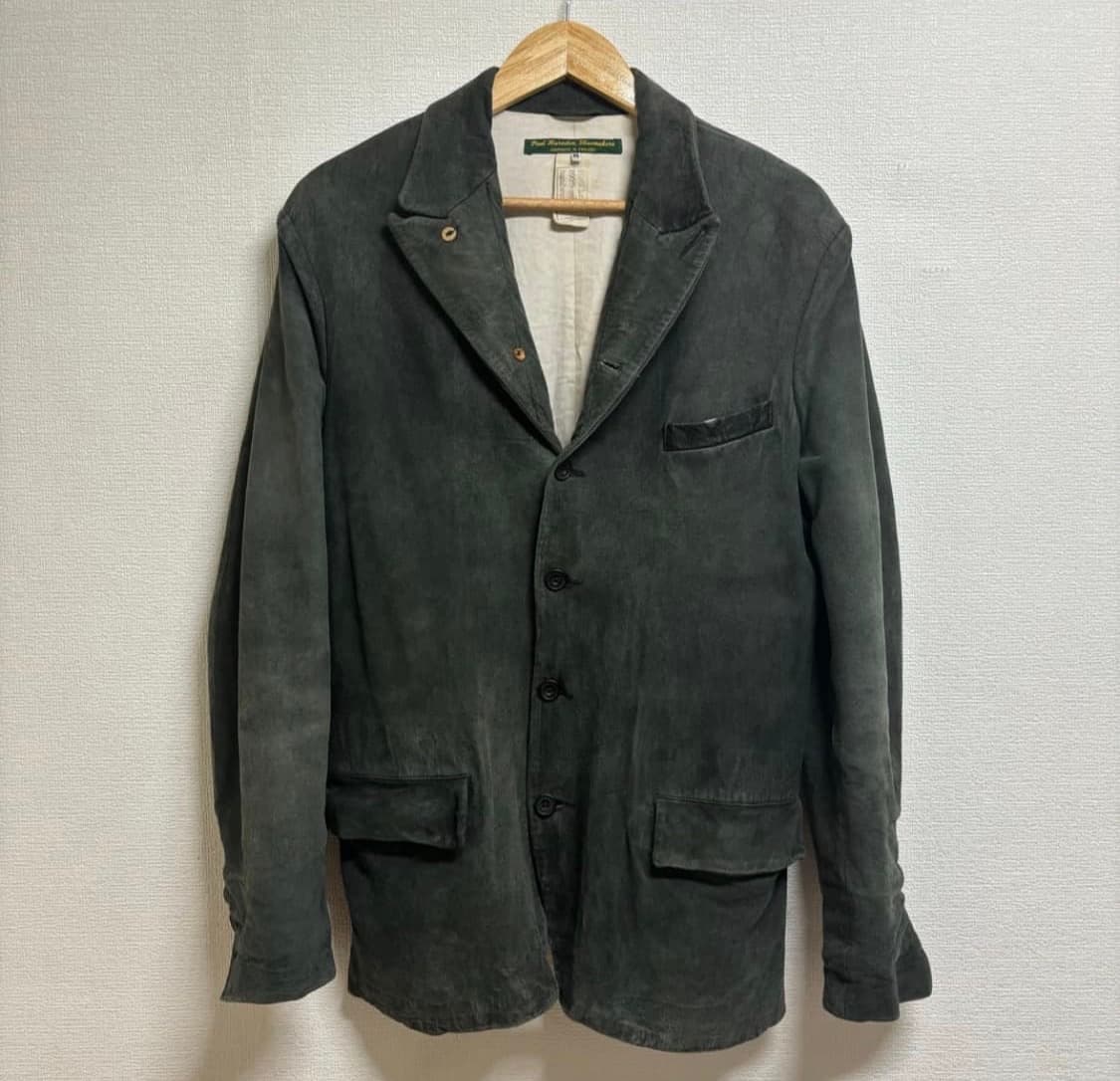 Paul harnden 폴 하든 샤모아 가죽 블레이저 상품이미지1