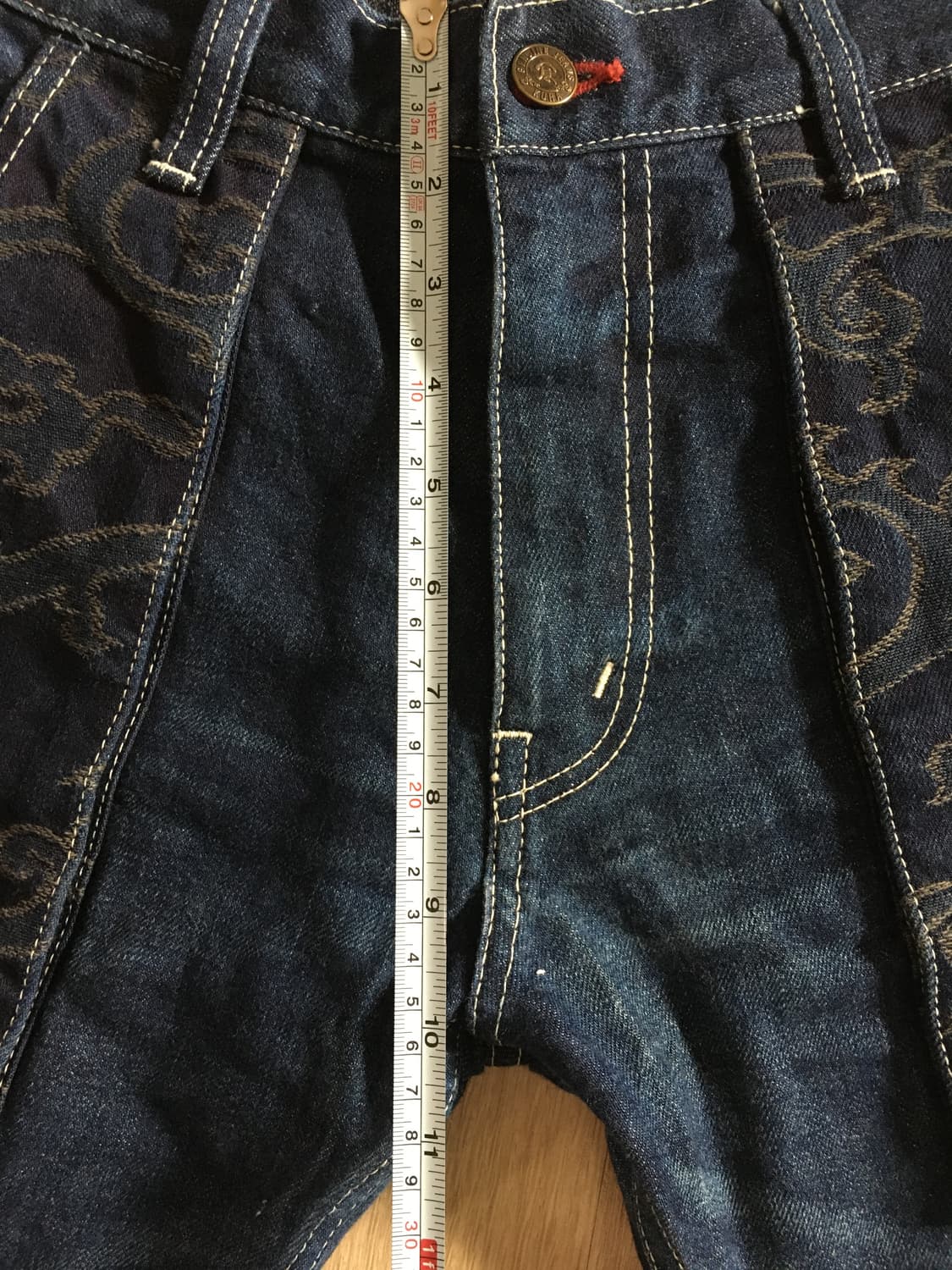 일본 Eternal 이터널 빈티지 자수 포인트 데님 팬츠  상품이미지8