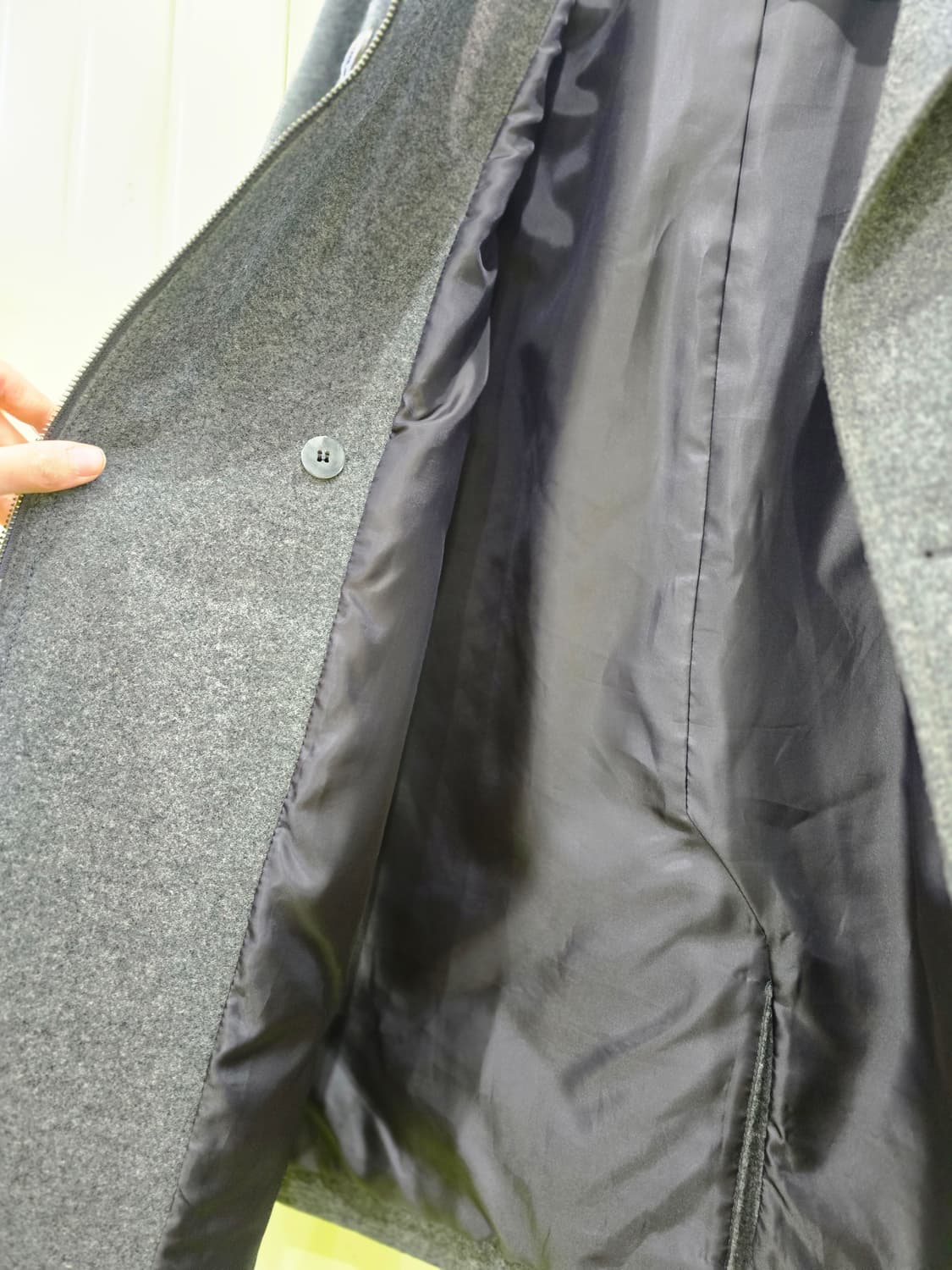 LIST 회색 더블 버튼 코트 55 상품이미지10